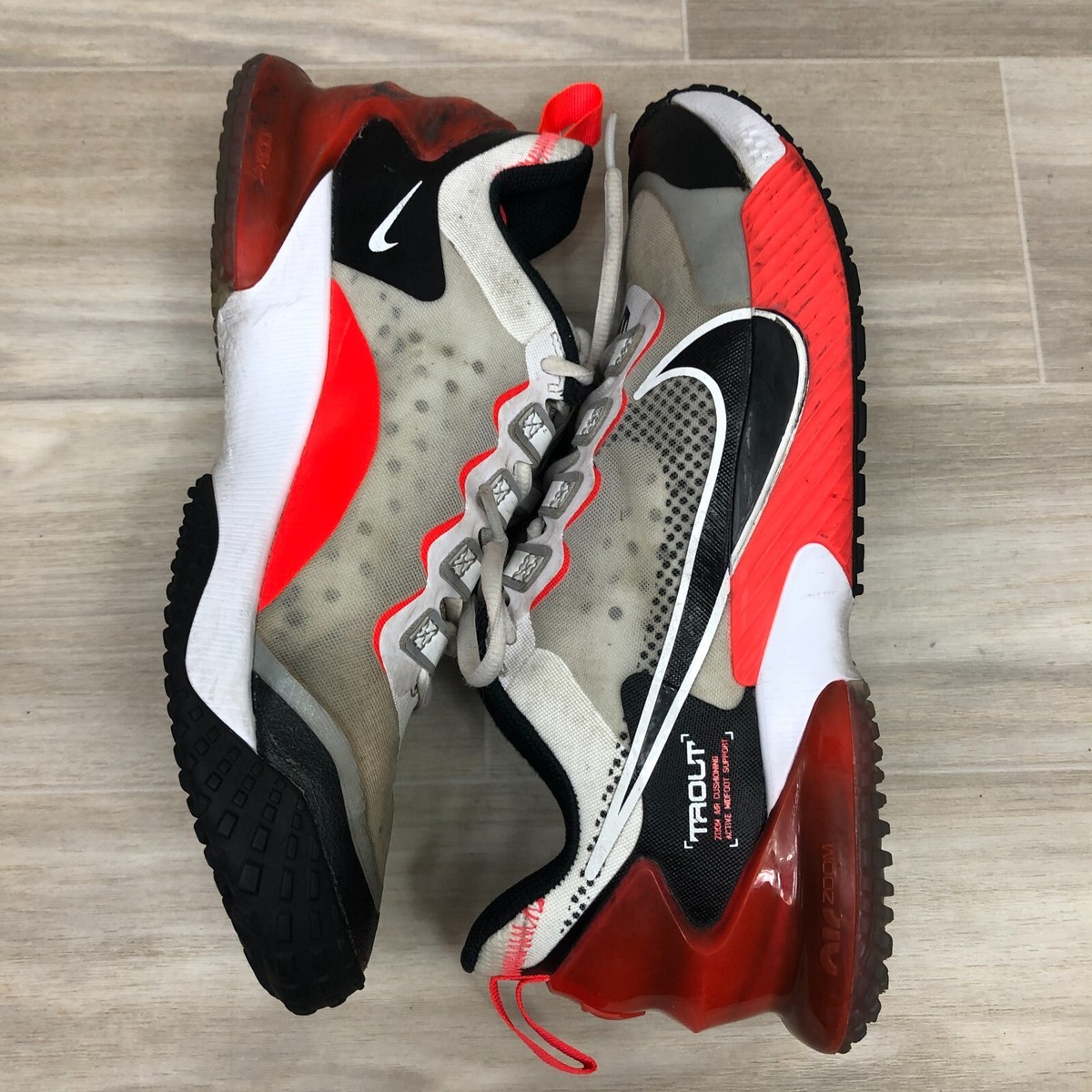 Nike Mens Force Zoom Trout LTD Turf White Bright Crimson CZ5916