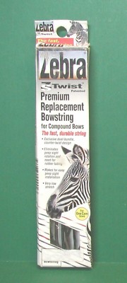 New Mathews Zebra ZS Twist Premium Replacement Bowstring - 95 1/2'' Black & White