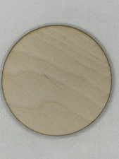 Custom Laser Cut Unfinished Circle Shape Wood Cutouts