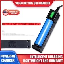 Smart Battery Charger for IMR 1865 18350 16340 14500 CR123A Li-ion