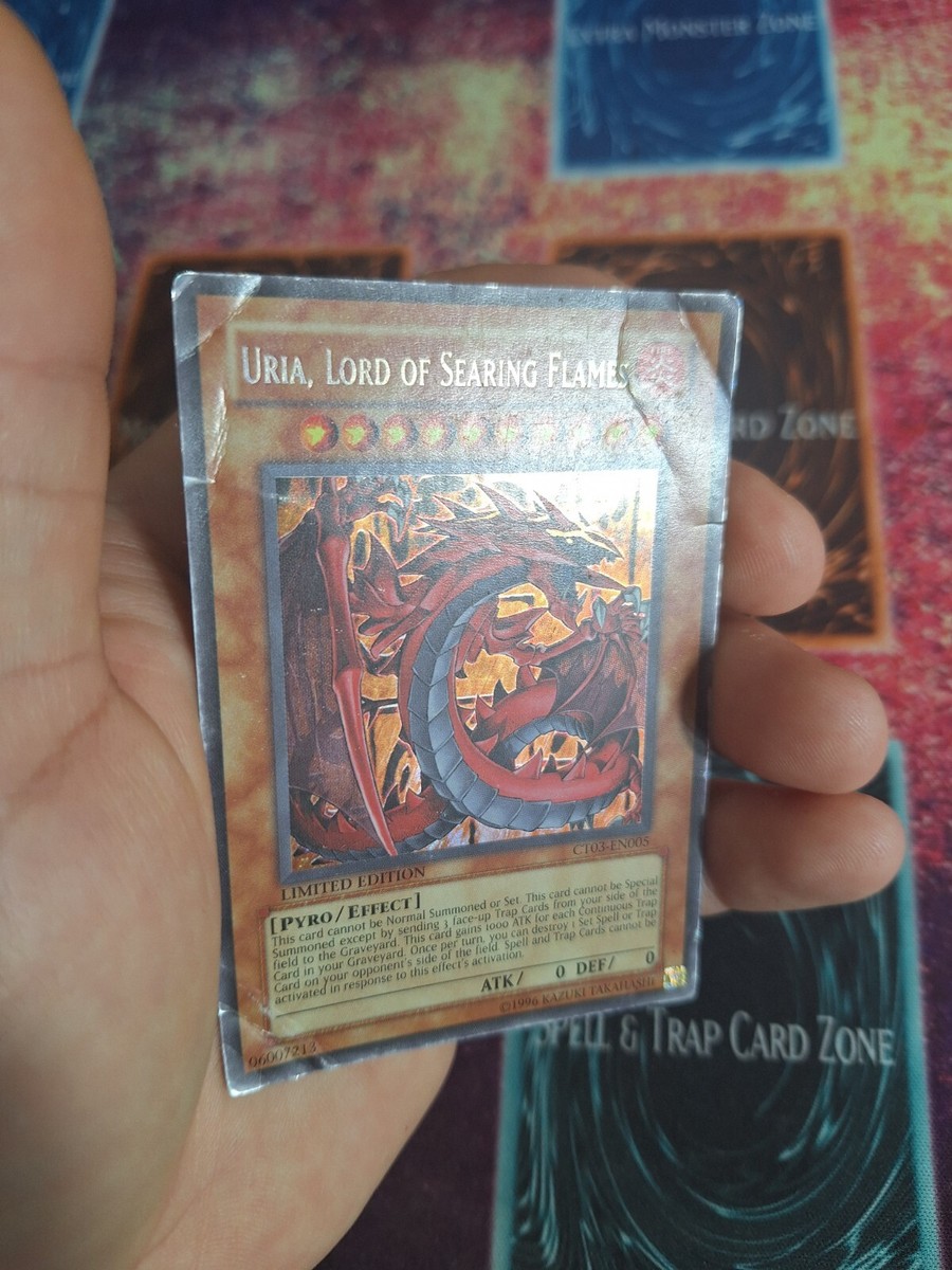 Yu-Gi-Oh! Uria, Lord of Searing Flames CT03-EN005 Secret Rare