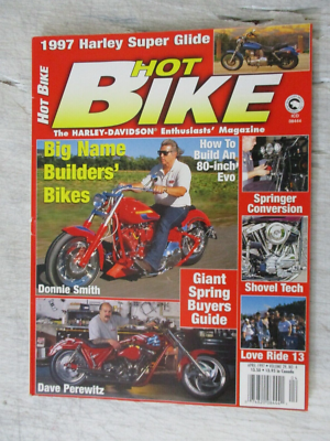 HOT BIKE MAGAZINE HARLEY DAVIDSON RIDERS APRIL 1997 DONNIE SMITH