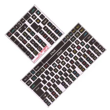 2 Pcs Keyboard Stickers Wear Resistant Frosted Decorative For Gaming Keyboar