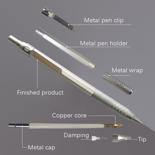 Stationery Mechanical Pencil Low Gravity Movable Pencil Drawing Tool Students - Picture 9 of 22