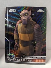 2023 TOPPS CHROME STAR WARS BLACK WAVE REFRACTOR ZEB ORRELIOS 33 REBELS