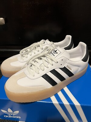 Size 10.5 - adidas Samba Low White Black Gum