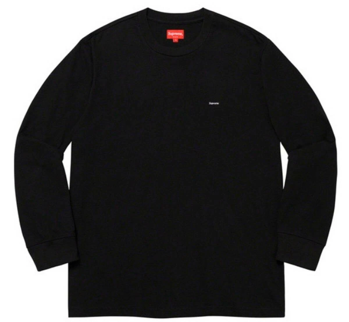 Supreme Small Box L/S Tee Black size- Large