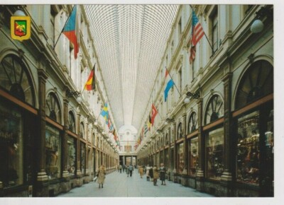 BRÜSSEL, BELGIEN - FARBIGE POSTKARTE ST. HUBERT'S GALERIEN 