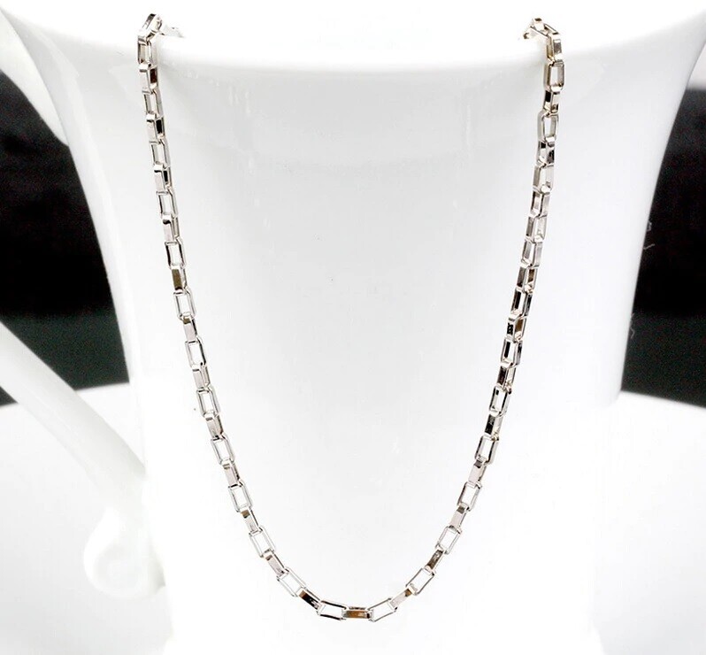 Men's Women's 925 Sterling Silver Chain 20 inch 20