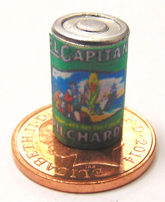 Leere Pilchards Fisch Blech Tumdee Maßstab 1:12 Puppenstube Miniatur Dosen Essen GL