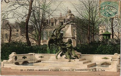 AK Paris 6. Paris-Denkmal von Eugéne Delacroix in Luxemburg (312101)