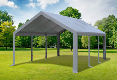 Partyzelt 4x6m Grau PVC Festzelt Pavillon wasserdicht Profi Modular Event