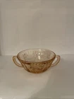 Vtg FEDERAL GLASS -Sharon Pink-Cream Soup Bowl. Depression Glass.