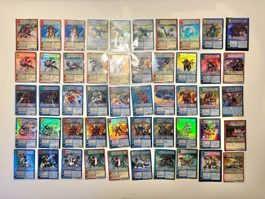 Digimon Digital Monster Card Game TCG Japanese Lot 50 Holo cards only