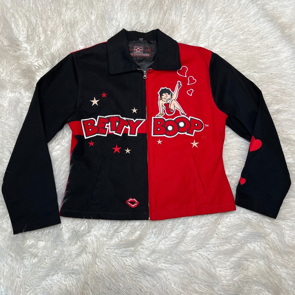 JH DESIGN BETTY BOOP JACKET COLOR BLOCK | eBay