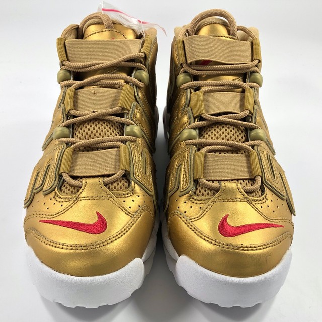 nike uptempo x supreme gold