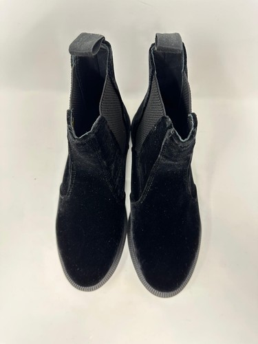 Dr. Martens Women's Flora Velvet Chelsea Boots - US:6/EU:37, Black, J1(B328T) - 第 3/7 張圖片