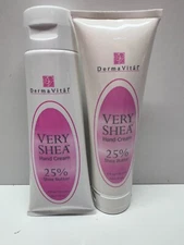Lot of 2 Derma Vital Very Shea Hand Cream 25% Shea Butter 4 fl oz ea