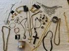 Lot Of 30 Vintage New Costume Jewelry Trifari Crosses Jesus Elephants
