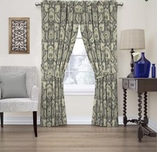 WAVERLY CLIFTON HALL UNLINED BACK TAB ROD POCKET PANEL CURTAIN 52" X 63" NEW