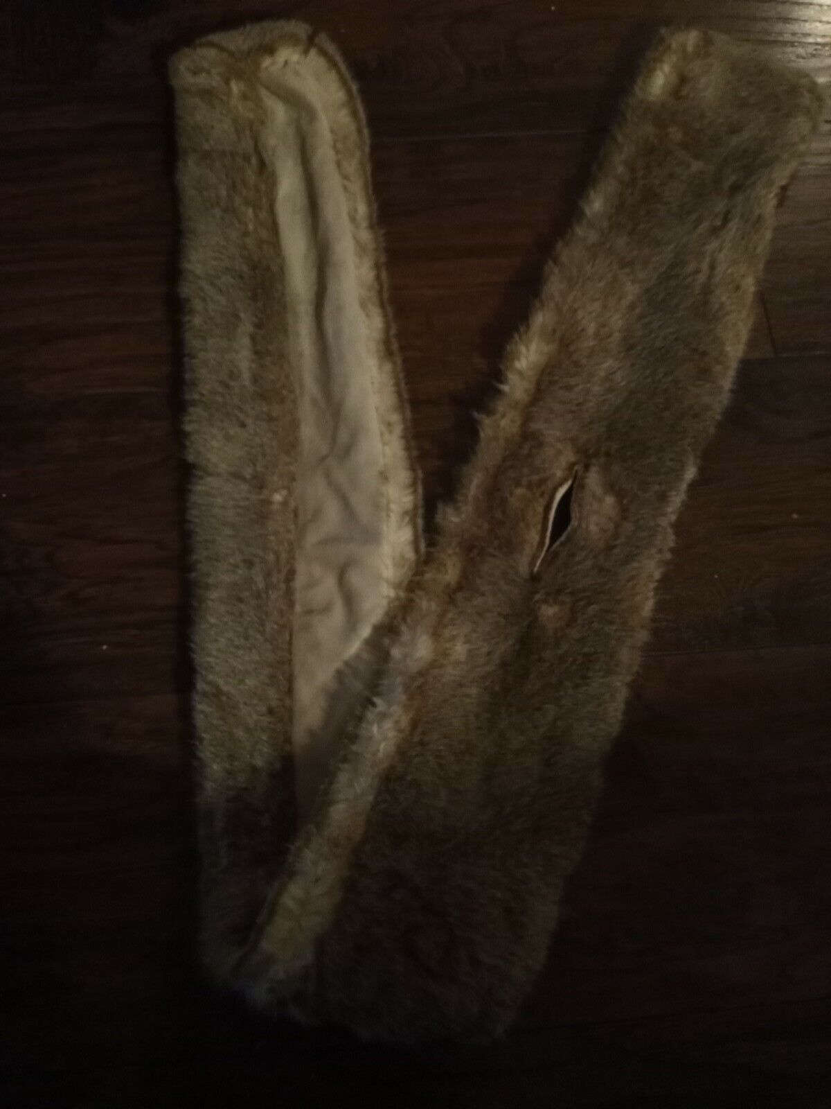 R H Brown faux fur scarf - image 2