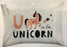 Queenwest, Kids' Unicorn or Dinosaur Typography Pillowcase Choose Style