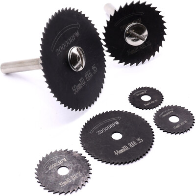 HSS Sägeblatt 8-tlg Dremel Sägeblätter Trennblatt Mini Kreissäge 3 und 6 mm Dorn