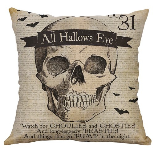 Halloween Throw Pillow Cases Cushion Cover Holiday Party Favor Gift Decorations - Picture 21 of 23