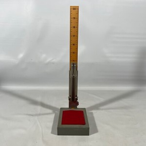 Vtg De Luxe PIN-IT Skirt Pants Hem Marker Ruler Pin Cushion Made in USA Orco