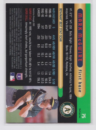 Mark McGwire Insert Parallel Numbered RARE - Pick From List - 25 Dollar BIN - Picture 19 of 42