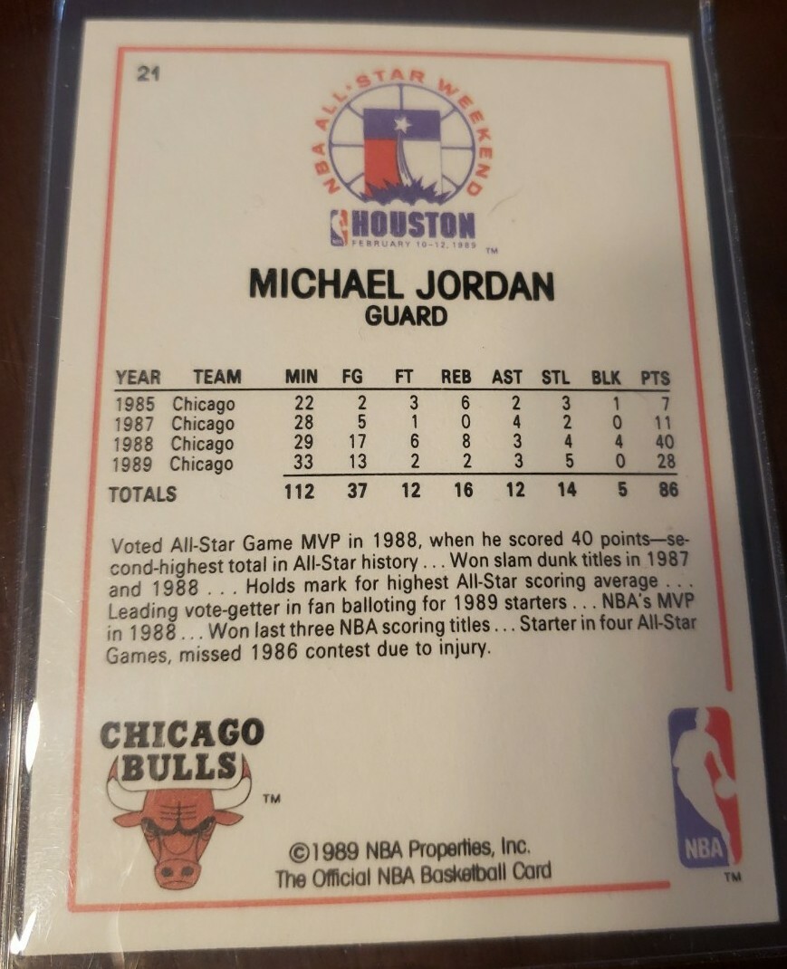 3(Three) Michael Jordan Cards- NBA ALL STAR MICHAEL JORDAN