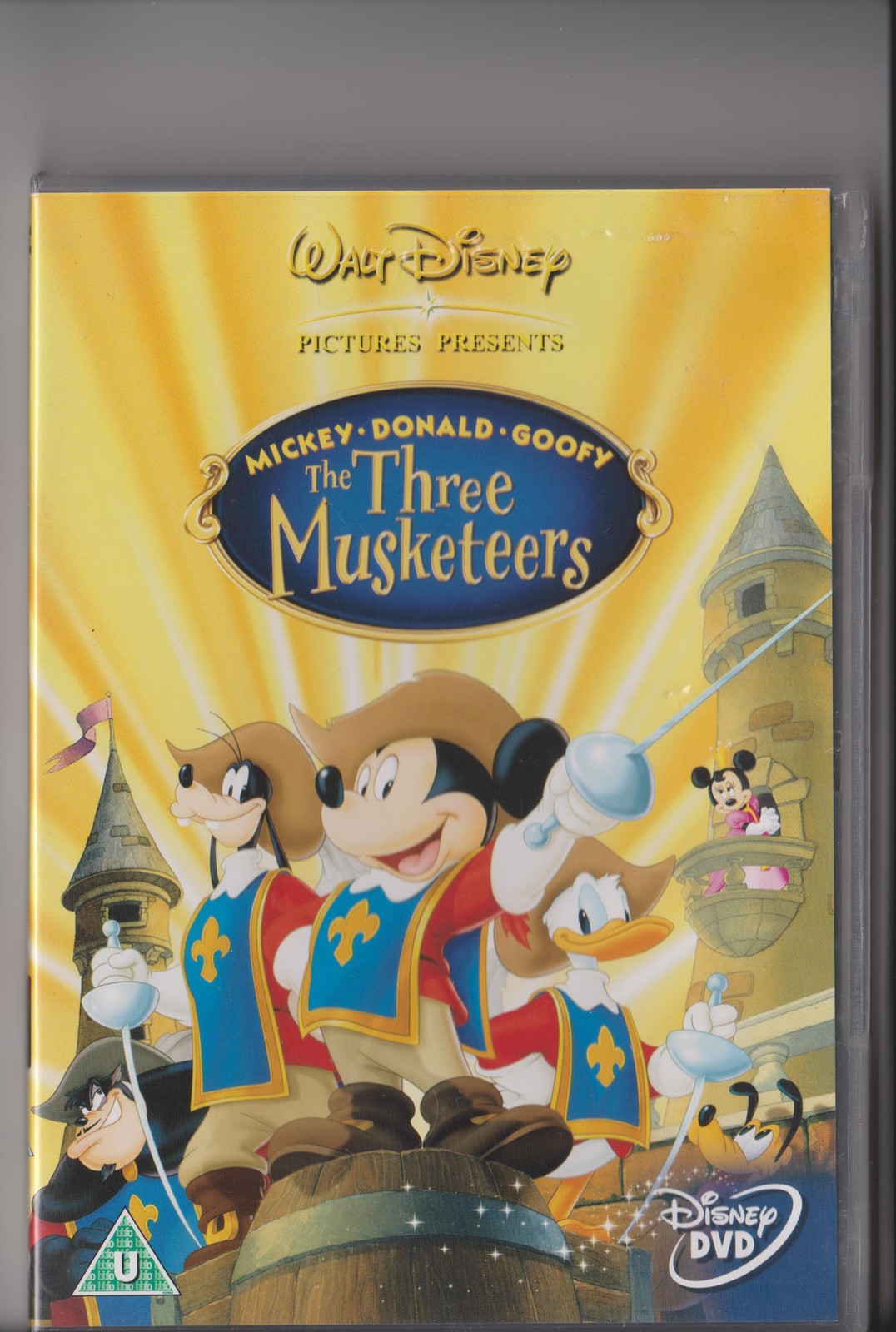 DISNEYS THE THREE MUSKETEERS DVD DISNEY MICKEY MOUSE DONALD DUCK GOOFY