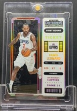 Kawhi Leonard 2022-23 Panini Contenders 36/199 First Round Ticket #27