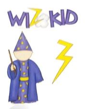 WIZ KID Halloween  3 Die Cut Embellishments - My Mind's Eye Scrapbooking  SALE