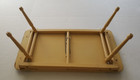 Vintage BREAKFAST TRAY / EASEL Wood Floral Adjustable 22" x 12" MCM — photo 5