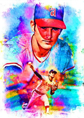 2022 NOLAN RYAN AA 1/10 ORIGINAL PRINT ART SKETCH CARD ARTIST SIGNED