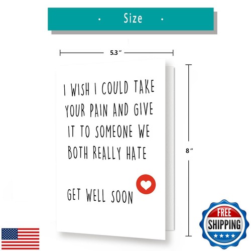 YiKaLus Funny Get Well Soon Cards for Men Women, Naughty Get Well Soon Gifts - Picture 2 of 5