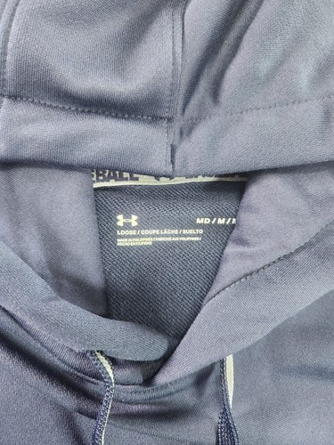 Under Armour Baseball Hoodie Mens Medium Short Sleeve Pocket Pullover - Picture 5 of 8