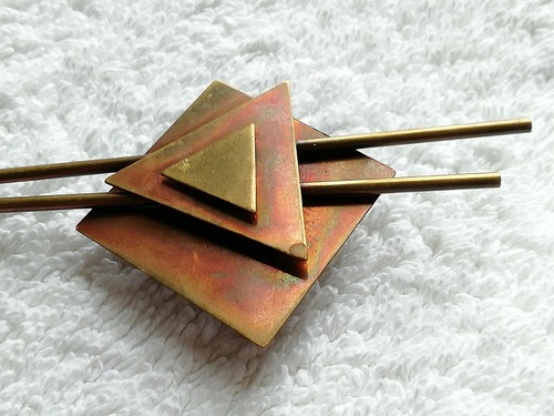 BELLE BROCHE MODERNISTE BIJOUX D'ARTISTES vers 1980's - Bild 5 von 9
