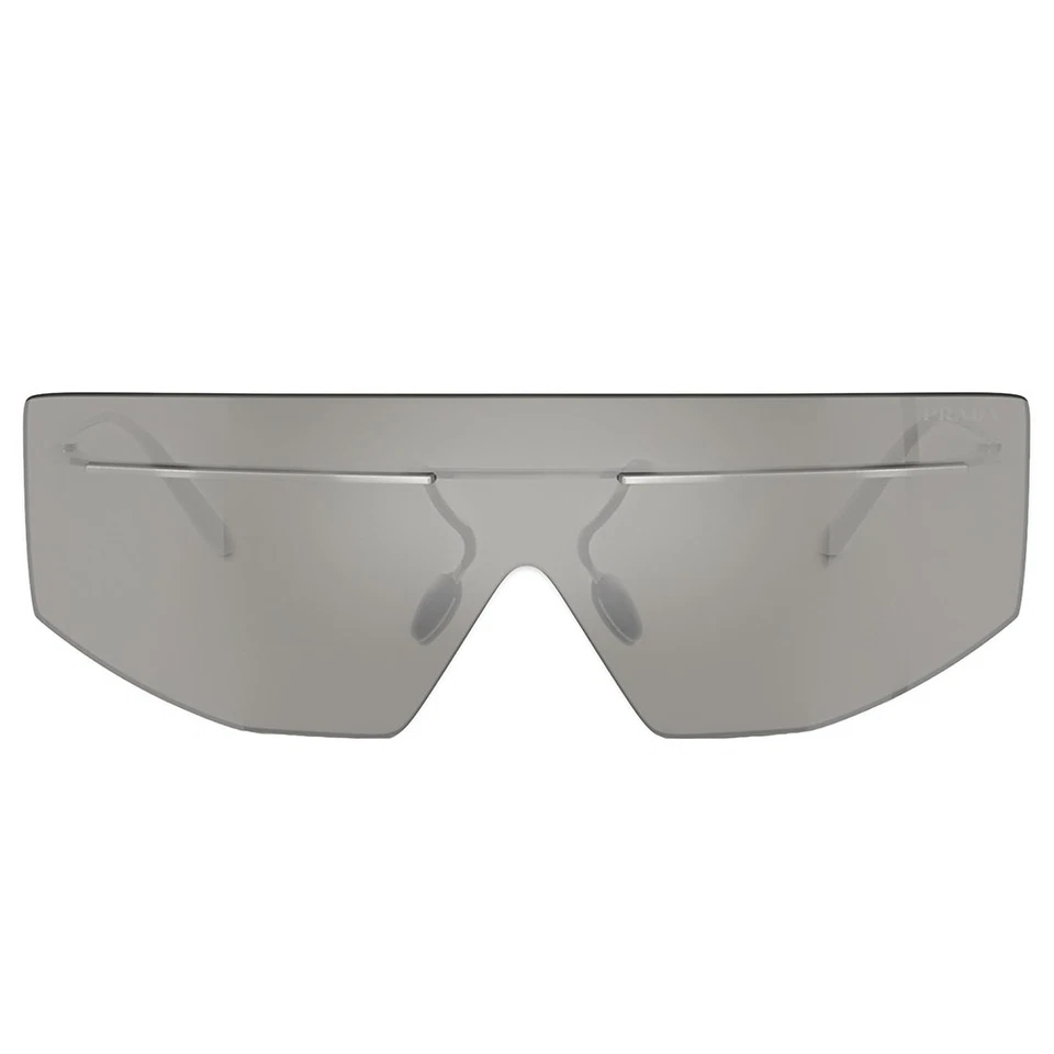 Gafas de sol Prada PR B55S 1BC60N plateadas con protector de metal lentes espejadas grises Foto 2 de 3