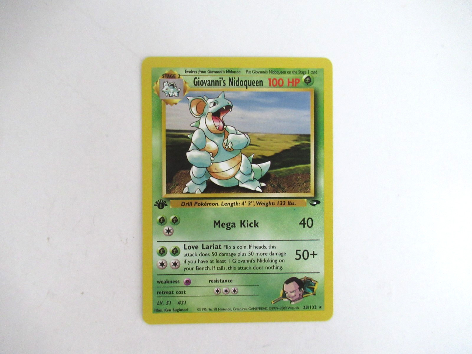 1st Edition Giovanni’s Nidoqueen Rare 23/132 - Gym Challenge - Near Mint