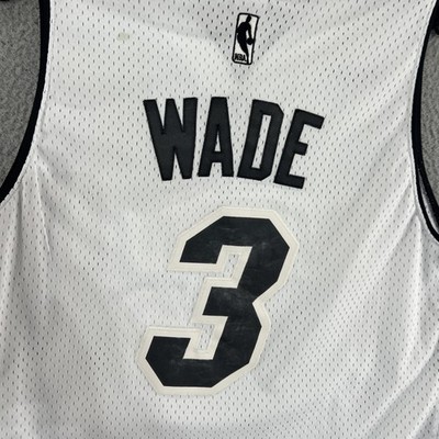 Miami Heat Jersey Mens XL White NBA Basketball Dwyane Wade Reebok