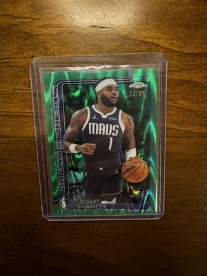 2025-26 Topps Chrome #60 Jaden Hardy Green Wave Refractor #/99