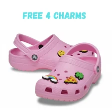 Crocs Classic PINK Clogs Adult Comfortable Slip-On Shoe Lightweight Casual Clog