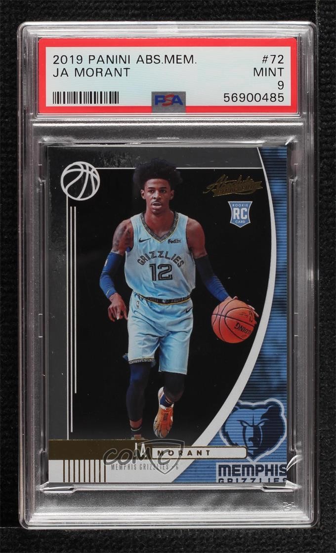 2019-20 Panini Absolute Memorabilia Ja Morant #72 PSA 9 MINT 4vc