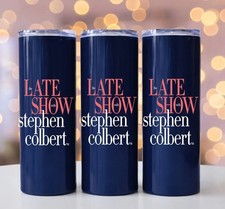 The Late Show with Stephen Colbert Stainless Steel Tumbler 20oz , Gif For Fan