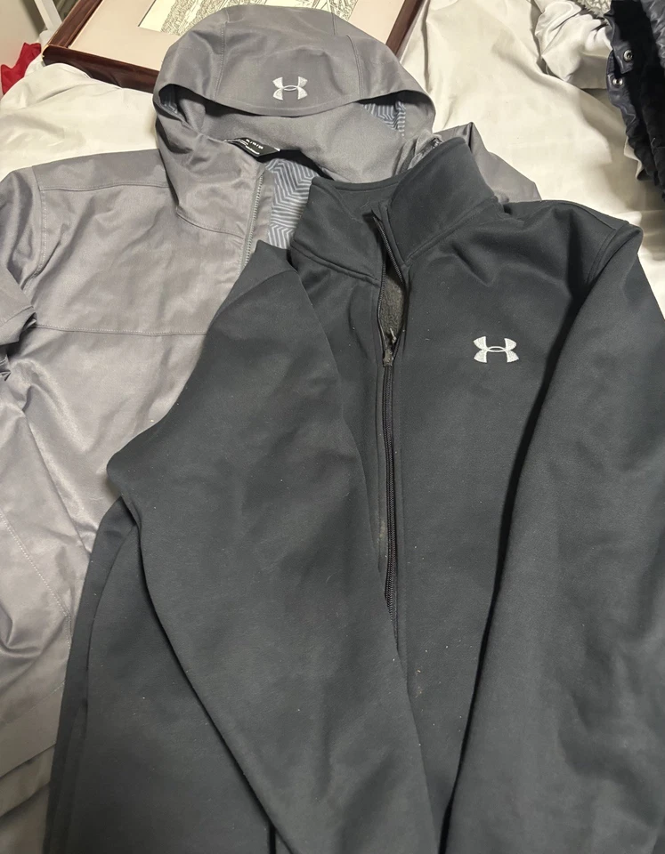 Under Armour Men's Coldgear UA Porter 3-In-1 Jacket - Gray, Size XL - Image 3 of 4