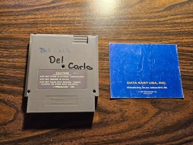 NES Burger Time (Nintendo Entertainment System) Tested Works - Cart and Manual