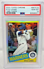 2020 Topps Chrome KYLE LEWIS Refractor Rookie Card RC PSA 10 Gem Mint. rookie card picture