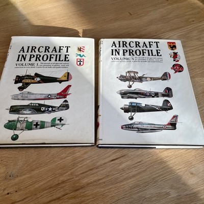 2xAircraft In Profile Bücher: Vol. 1+ Vol. 4 Editor: Martin C. Windrow  Englisch